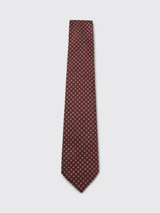 Canali Floral Print Pure Silk Tie