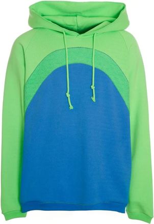 ERL Rainbow Knit Hoodie - Heren - Hoodies - Blauw - XL - Katoen - Hoodies & sweatvesten