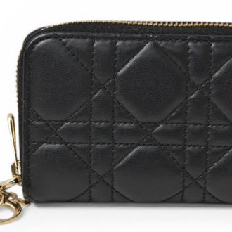 Dior Black Leather Coin Purse/Coin Case (Pre-Owned)