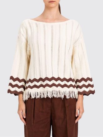 Twin-Set Maglia in cotone a zig zag