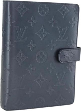 Louis Vuitton Pre-owned Accessories, female, Blue, Size: ONE SIZE Pre-owned Leather Home-Office