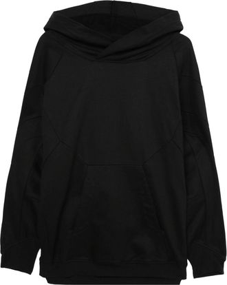 Julius long-sleeve panelled hoodie - men - Cotton - 4 - Black