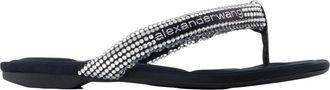 Alexander Wang Jenna Sandalen - Dames - Slippers - Zwart - 35 EU - Polyester - Schoenen