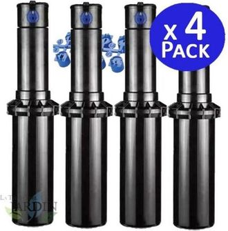 Hunter Pack 4 Aspersor De Riego Hunter Pgp-04 3/4 Alcance 6,4 A 15,8 Metros Aspersor Emergente Turbina Ajustable Pgp Ultra