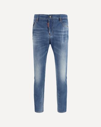 Dsquared2 Cotton Jeans with logo application Male 44
