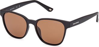 Skechers SE6277 Polarized 01H Mens Sunglasses Black Size 50