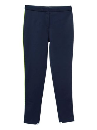 Versace side-stripe trousers - Blue