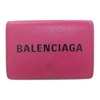 Balenciaga Pink Leather Wallet (Tri-Fold) (Pre-Owned)