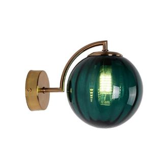 OEM Aplique De Pared Verde Para Sala De Estar, Aplique De Pared Moderno Y Sencillo Con Bola De Cristal De Color, L&aacute;mpara De Mesita De Noche Para Pasillo O