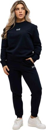 Emporio Armani 8Npv 66 Trainingsset - Dames - Trainingspakken - Blauw - XL - Katoen - Fitness