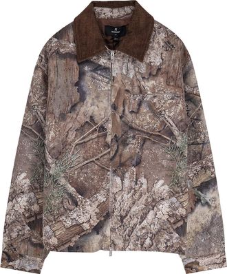 Represent Cotton Jacket With Real Tree Print-Uomo
