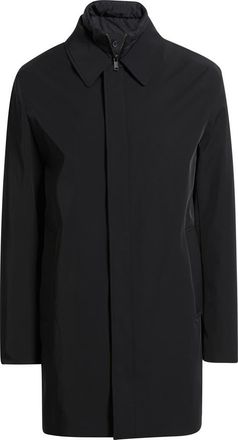 Reiss Logan Water Resistant Overcoat with Removable Funnel neck Insert in Black at Nordstrom, Size Xx-Large