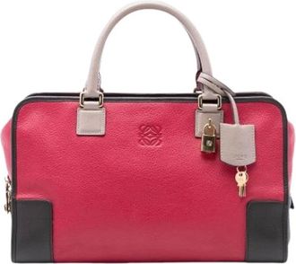 Loewe Pre-owned Handbags, female, Red, Size: ONE SIZE Pre-owned Amazona 36
