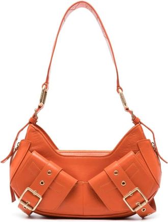 Francesco Biasia Tassen, Dames, Oranje, ONE Size, Oranje/Gouden Schoudertas