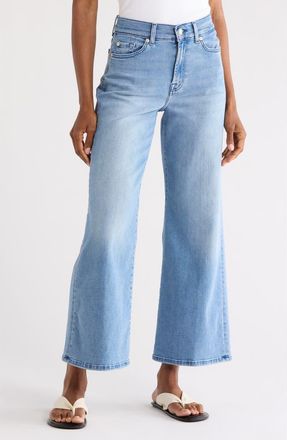 7 For All Mankind Lotta Ankle Wide Leg Jeans in Augusta at Nordstrom Rack, Size 32