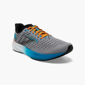 Brooks Mens Brooks Hyperion 110407-1D-020 Sneakers Gray Atomic Blue Running Shoes