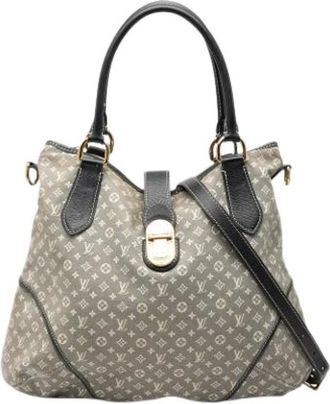 Louis Vuitton Pre-owned Handbags, female, Gray, Size: ONE SIZE Pre-owned Canvas Handbag