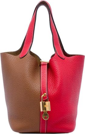 Herm&egrave;s Pre-owned Hermes Clemence Picotin Lock 18 Casaque Satchel Ladies HEW0E0C88CYB78NC