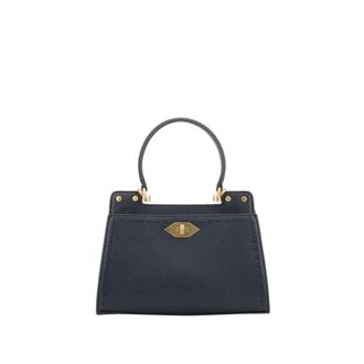 Pourchet Dames, Tassen, Blauw, Maat: ONE Size Leer