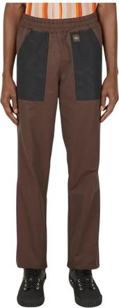 (di)vision Split Panel Trainingsbroek - Heren - Straight fit broeken - Bruin - S - Katoen - Broeken