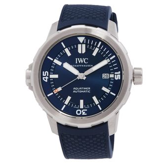 IWC Pre-owned Pre-owned IWC Aquatimer Expedition Jacques-Yves Cousteau Automatic Blue Dial Mens Watch IW329005