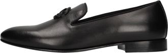 Roberto Cavalli Leren Loafers - Heren - Loafers - Zwart - 41 1/2 EU - Leer - Schoenen