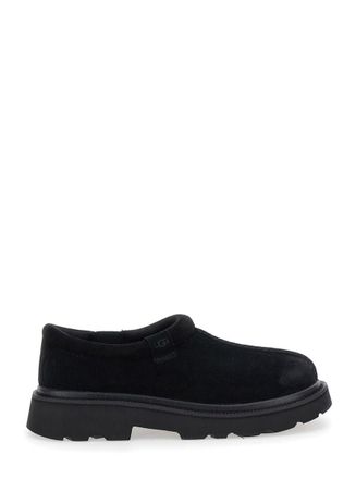 UGG Tasman Black Suede Slippers