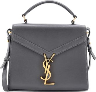 Saint Laurent Cassandra Top Handle Bag Leather Mini shoulder bag - Grijs