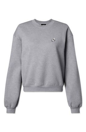 Dalix Spook-a-Latte Relaxed Sweatshirt in Heather Gray at Nordstrom, Size Xx-Large