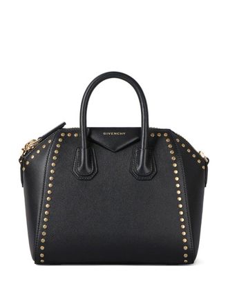Givenchy Womens Mini Antigona Bag In Box Leather With Studs Detail