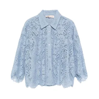 Michael Kors Dames, Blouses & Shirts, Blauw, Maat: XS
