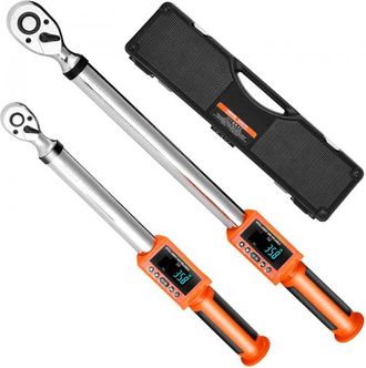OEM 2 Pcs Juego De Llaves Dinamom&eacute;tricas Digitales Accionamiento De 1/2 Y 3/8 72 Dientes &plusmn;2% De Precisi&oacute;n Llave Dinamom&eacute;trica Electr&oacute;nica Con Valor Preest