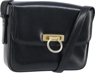 Celine Pre-owned Vintage Schoudertas - Dames - Vintage Schoudertas - Zwart - ONE Size - Leer - Vintage