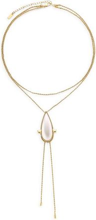 Petit Moments Paloma Layered Necklace in Gold/Pearl at Nordstrom