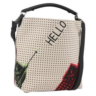 Loewe Pre-owned Shoulder Bags, female, White, Size: ONE SIZE Pre-owned Canvas Shoulder Bag