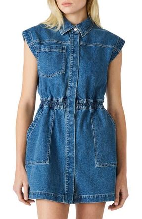Steve Madden Robbie Denim Minidress in Aruba Blue at Nordstrom, Size Xx-Large