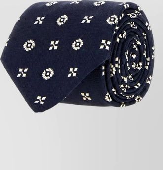 Saint Laurent silk embroidered tie