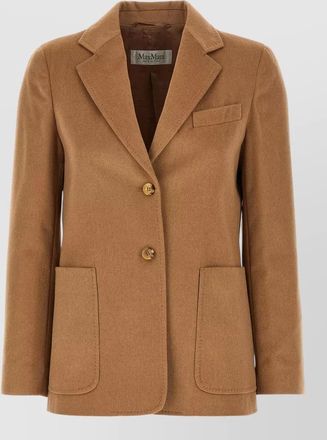 Max Mara belluno blazer notch lapel front pockets