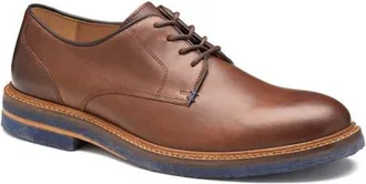 Johnston & Murphy Calder Plain Toe Derby in Mahogany Full Grain at Nordstrom, Size 10.5