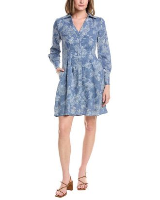 Julia Jordan Faux Denim Mini Shirtdress