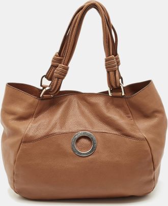 Gianfranco Ferre Brown Leather Shoulder Bags