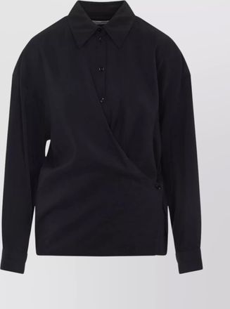 Christophe Lemaire twisted silk blend shirt