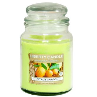 LIBERTY CANDLES Liberty Candle Homestead Collection Citrus Garden Candle 18oz | TJ Hughes