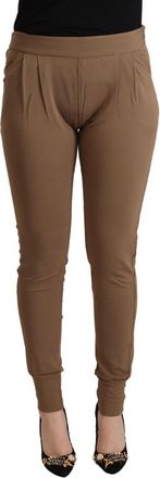 Scervino Street Viscose Mid Waist Slim Tape Womens Pants