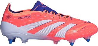 adidas Mens Predator Elite Soft Ground Football Boots in Orange/White - Size UK 6.5