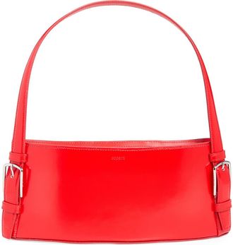 Coperni Ergonomic Leather East/West Shoulder Bag in Red Red at Nordstrom