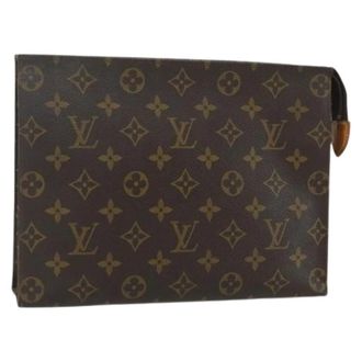 Louis Vuitton Pre-owned Clutches, female, Brown, Size: ONE SIZE Pre-owned Canvas Clutch
