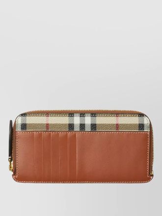 Burberry somerset check pattern long purse cardholder