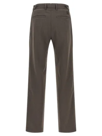 Incotex Wool-Blend Pleated Trousers - Brown