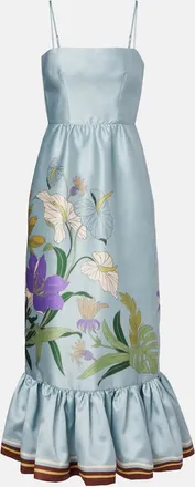 Alemais Al&eacute;mais Alfie floral midi dress